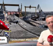 TEKNOFEST Mavi Vatan'a büyük ilgi! Vatandaşlar TCG Anadolu'ya akın ettiler