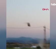 Yangına müdahale eden uçak kaza kırıma uğradı