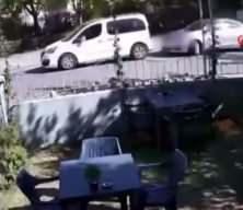 3 aracın karıştığı zincirleme kaza anı!