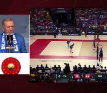 Başkan Erdoğan'dan  Milli Kadın Voleybol Takımı'mızı tebrik etti