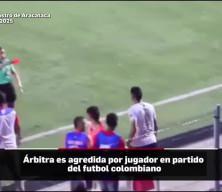 Futbol dünyası bu olayı konuşuyor! Kırmızı kart gören futbolcu kadın hakeme tokat attı
