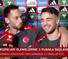 Hakan Çalhanoğlu ve Yunus Akgün, Gürcistan maçının ardından birlikte açıklama yaptı