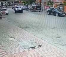 Bursa’da otomobille çarpışan motosikletli metrelerce havaya uçtu