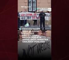 İsrail Dışişleri Bakanı Saar'a, Hırvatistan'da "savaş suçlusu hoş gelmedin" protestosu