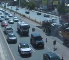 Ankara’da Yenikent Kavşağı trafiği felç etti