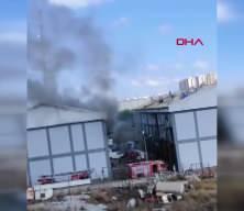 Başakşehir'de sanayi sitesinde yangın