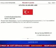 Diyanet İşleri Başkanlığına Prof. Dr. Safi Arpaguş atandı