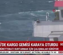 Kocaeli'de kuru yük gemisi karaya oturdu