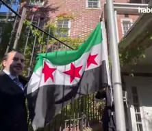 Suriye bayrağı, Washington’da göndere çekildi