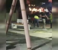 ATM’den para çeken kadını gasp etmek isteyen şüpheliye meydan dayağı attılar
