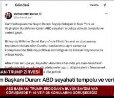 Burhanettin Duran: “Cumhurbaşkanımızın ABD ziyareti verimli geçti”