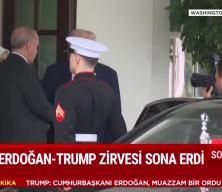 Cumhurbaşkanı Erdoğan ve Başkan Trump görüşmesi sona erdi