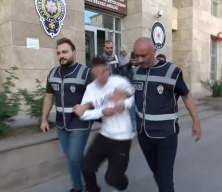 Gasp şüphelisi muhabirin sorusuyla çıldırdı, saldırmaya çalıştı