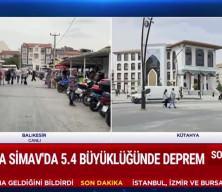 Kütahya Simav'da 5,4 büyüklüğünde deprem oldu