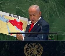 Netanyahu, BM kürsüsüne ‘düşman ülkeler’ haritasıyla çıktı
