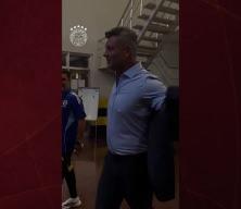 Sadettin Saran futbol takımıyla buluştu: “Sizi mutlu etmeye geldim”
