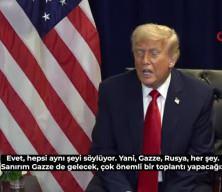 Trump ve Macron kameraların önünde tartıştı! Filistin anlaşmazlığı patlak verdi