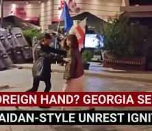 Gürcistan'da polis, Cumhurbaşkanlığı Sarayı'nı ele geçirmeye çalışan göstericilere müdahale etti