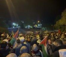 ABD Konsolosloğu önünde Sumud protestosu!