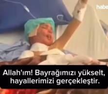 Ağır yaralanmış Gazzeli çocuğun duası duygulandırdı
