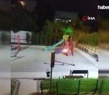 Bursa'da çocuklar oyun parkını ateşe verdi