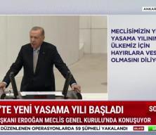 Cumhurbaşkanı Erdoğan Yeni yasama yılının açılışında konuştu