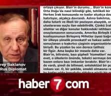 Eski Rus diplomat Andrey Baklanov Irak'taki alçaklığı hatırlattı: Blair tehlikeli bir ahmak