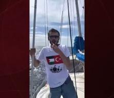 Gazze yolunda Urfa’dan bir genç: Mehmet Emin Aydın'dan dünyaya mesaj