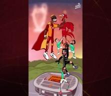 Sosyal medyada paylaşılan bir animasyonla Lİverpool taraftarını kızdırdı Galatasaraylıları güldürdü