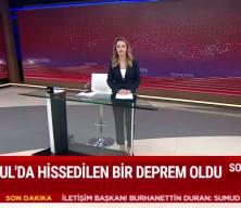 istanbul'da hissedilen deprem meydana geldi