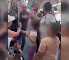 Marmaray’da çocuklarının yanında babaya yumruk atan sanık hakim karşısında