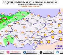 Meteoroloji yurt geneli için yeni haritayı yayımlandı 'sarı' kodlu uyarı dikkat çekti