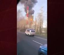 Rusya'da petrol rafinerisinde yangın paniği