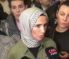 Sümeyye Erdoğan Bayraktar Sumud Filosu'ndan dönenleri karşıladı