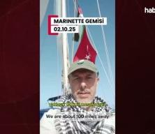 Türk gönüllü Narlı, Marinette gemisinden duyurdu: "Yaklaşık 100 mil mesafedeyiz"
