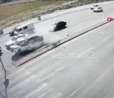 Trafik canavarı masum insanı hayattan koparttı! İşler korkunç kaza anı