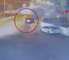 Afyonkarahisar'fa taksicinin hayatını kaybettiği kaza kamerada