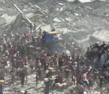 Ateşkes sonrası Gazze'ye girenm yardım tırları böyle görüntülendi