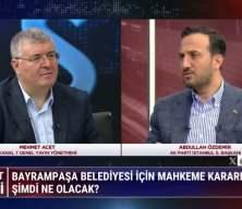  AK Parti İstanbul İl Başkanı Abdullah Özdemir Bayrampaşa Belediyesi seçimleri hakkında konuştu