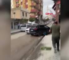 Sinirlerine hakim olamadı tartıştığı kişiyi aracıyla ezdi! Korkunç anlar kamerada