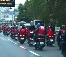 İstanbul’da yüzlerce motosiklet ve araçla büyük Gazze konvoyu