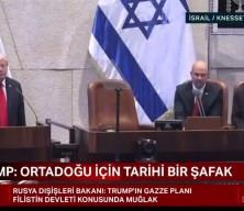 ABD Başkanı Donald Trump İsrail Meclisi'nde açıklamalarda bulundu