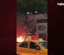 Ekvador'da AVM'nin önündeki araç bomba gibi patladı