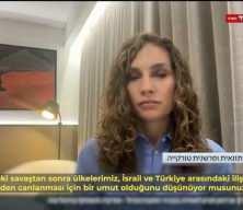  İsrail kanalına bağlanan Nevşin Mengü İsrail Türkiye ilişkilerini yorumladı