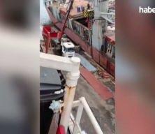 Tuzla'da tersaneler bölgesinde gemi yan yattı 1 işçi öldü