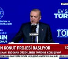 Cumhurbaşkanı Recep Tayyip Erdoğan 'Yüzyılın Konut Projesi'nde açıklamalarda bulundu