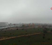 Erzincan'da yoğun sis: Görüş mesafesi 30 metreye kadar düştü