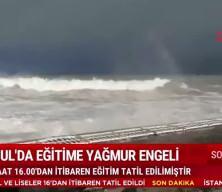 İstanbul'da eğitime yağmur tatili