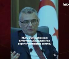 KKTC Cumhurbaşkanı Erhürman gündeme ilişkin değerlendirmelerde bulundu