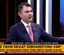 Murat Kurum: Amaç evi olmayan vatandaşlarımızın ev sahibi olması